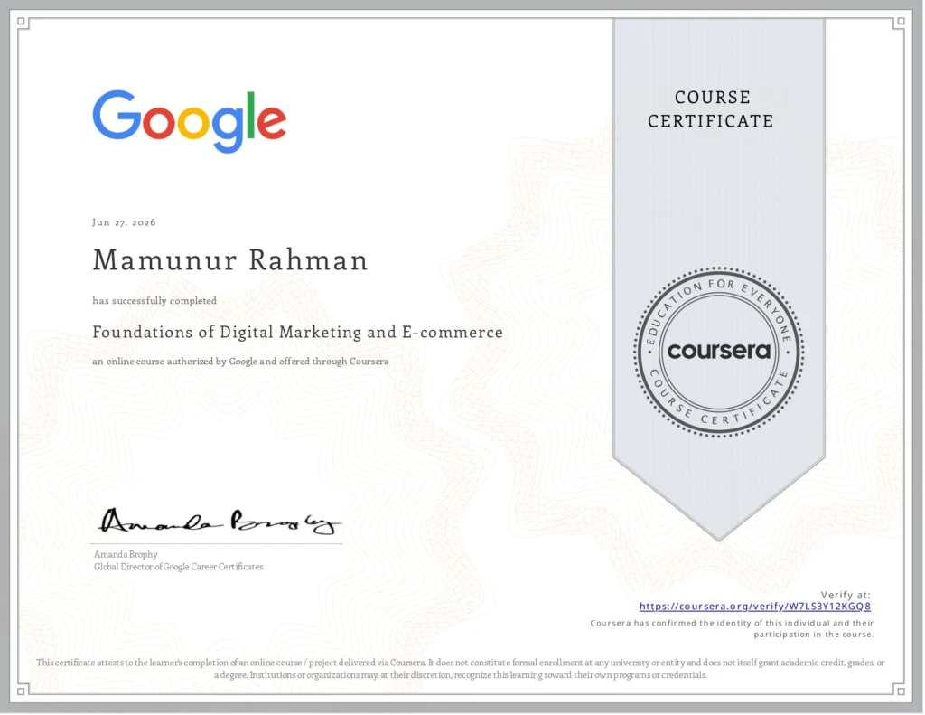 Foundations of Digital Marketing and E-commerce